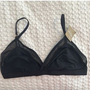 MADEWELL black bralette skin micro